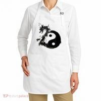 Yin Yang Dragon Water Ink Chinese Tai Chi Apron thumb 2
