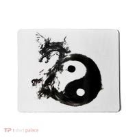 Yin Yang Dragon Water Ink Chinese Tai Chi Mousepad thumb 0