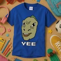 Yee Yee Dinosaur Dank V.E.C.T.O.R Edition Kids T-Shirt thumb 3