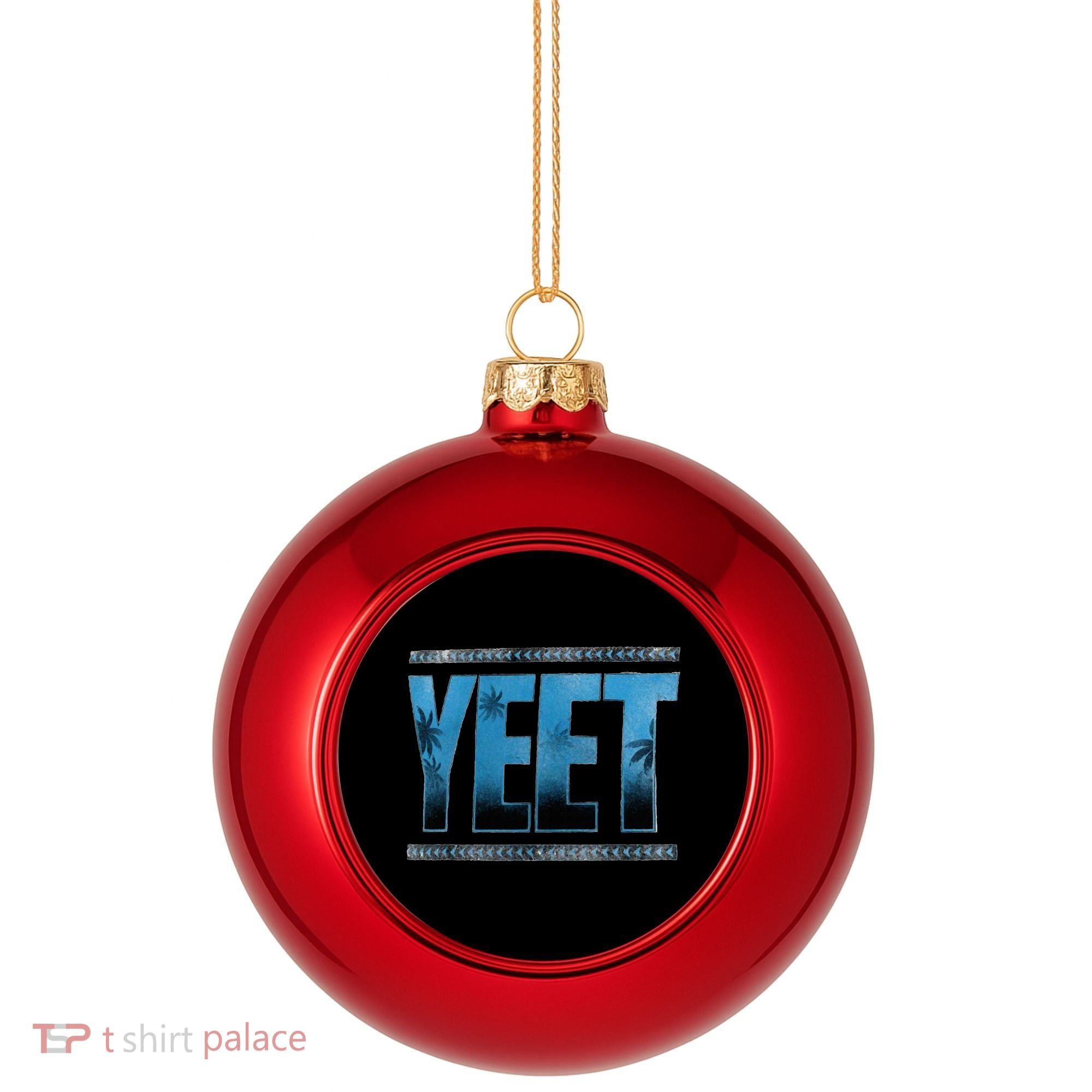 yeet Plastic Christmas Ball Ornament