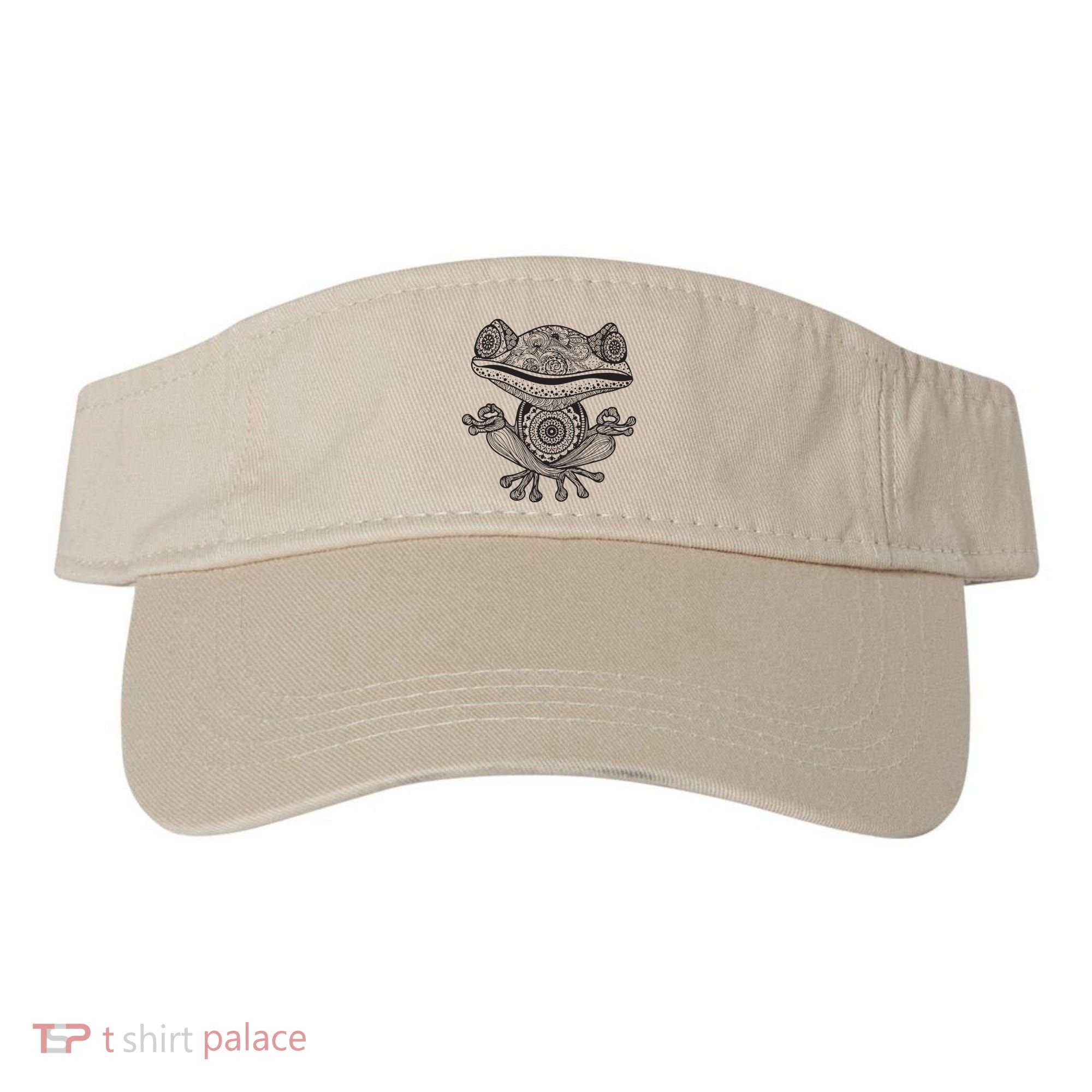 Yoga Yoga Frog Mandala Meditation Class Teacher Gift Visor