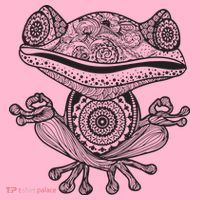 Yoga Yoga Frog Mandala Meditation Class Teacher Gift Coaster thumb 2