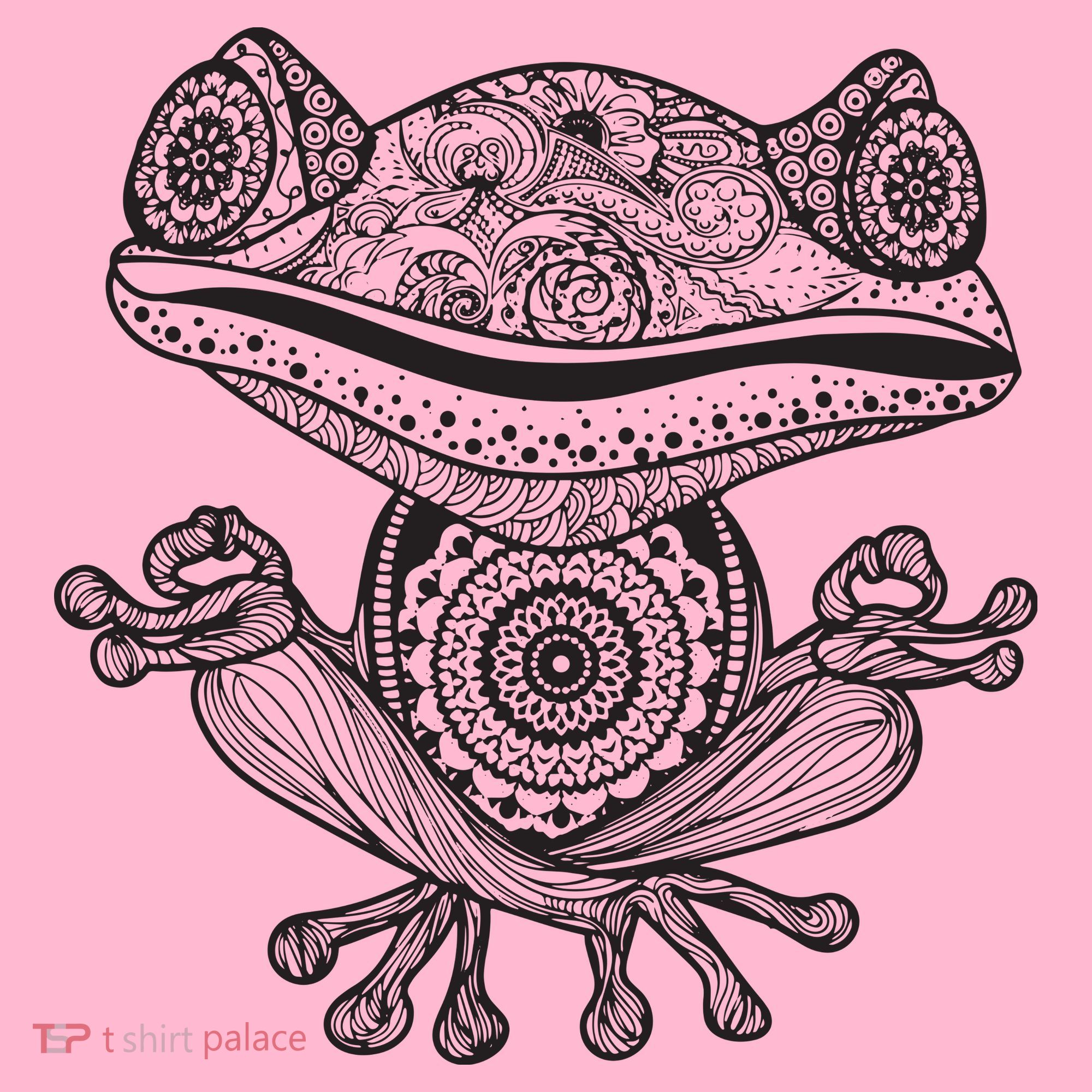 Yoga Yoga Frog Mandala Meditation Class Teacher Gift Coaster