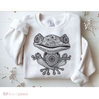 Yoga Yoga Frog Mandala Meditation Class Teacher Gift Sweatshirt thumb 2