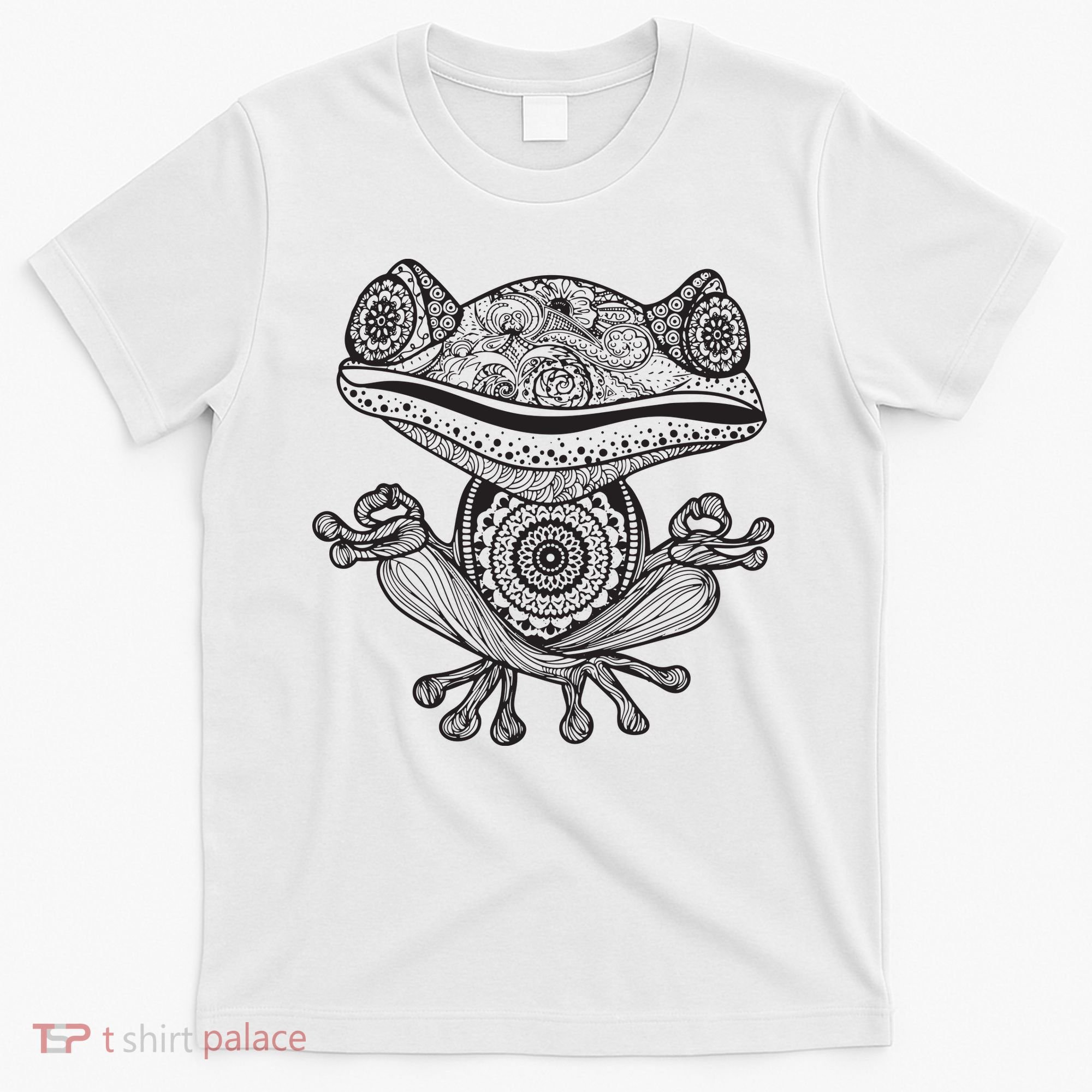 Yoga Yoga Frog Mandala Meditation Class Teacher Gift T-Shirt