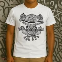 Yoga Yoga Frog Mandala Meditation Class Teacher Gift T-Shirt thumb 3