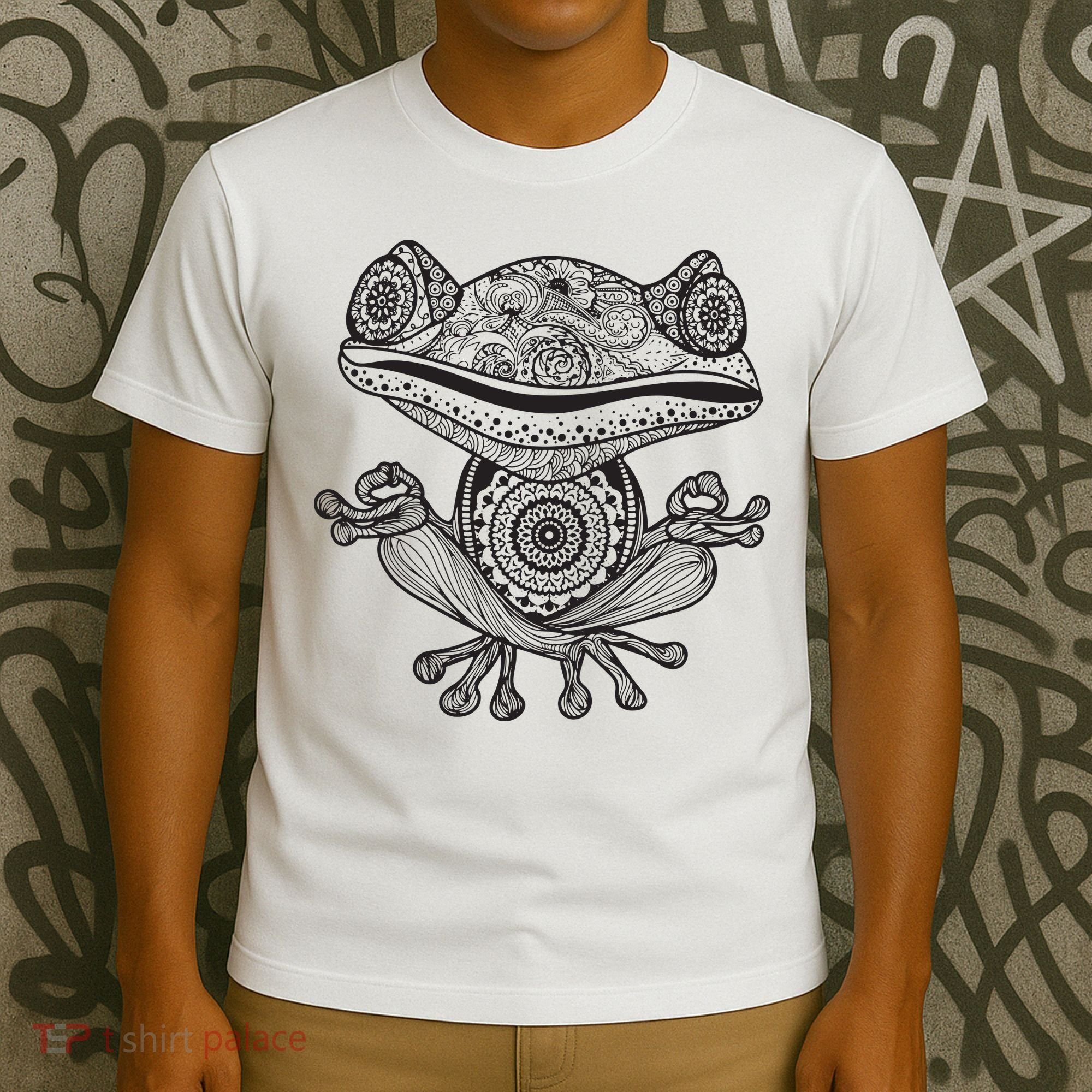 Yoga Yoga Frog Mandala Meditation Class Teacher Gift T-Shirt