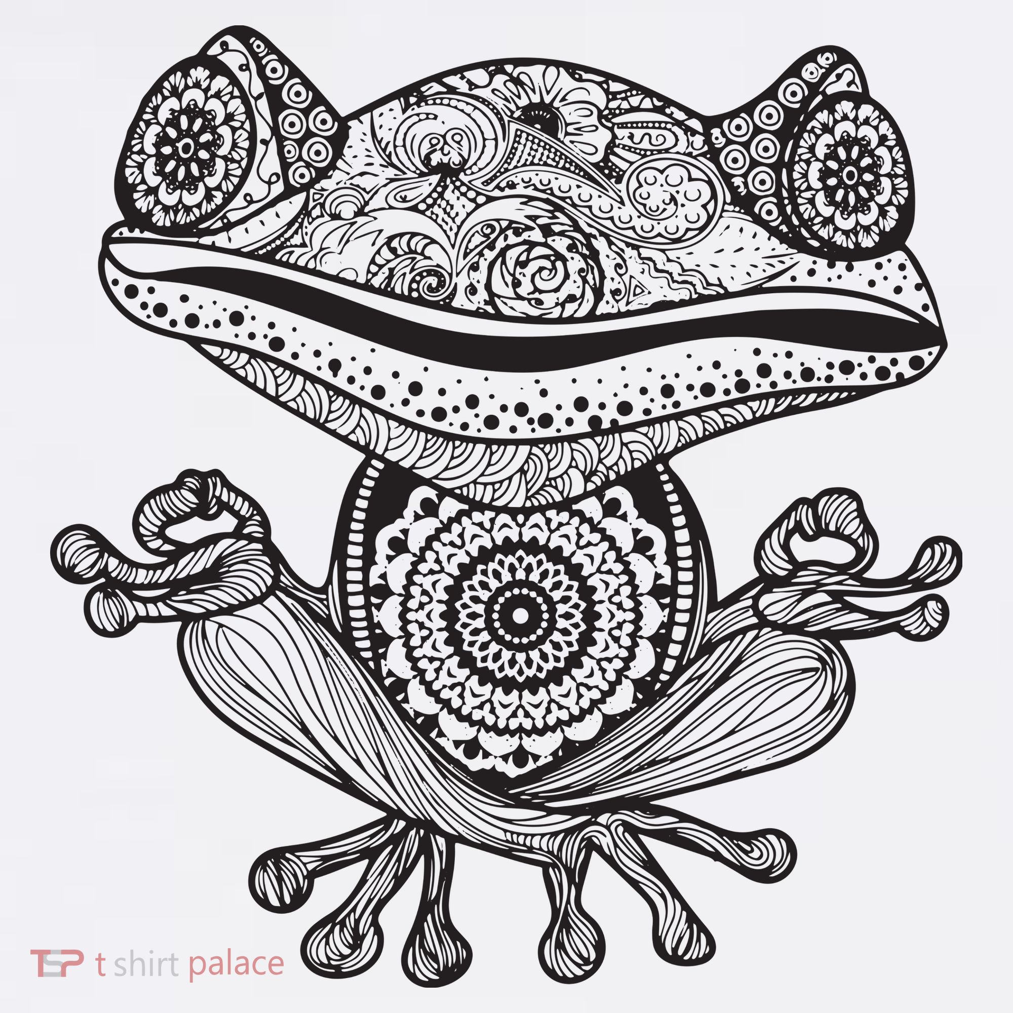 Yoga Yoga Frog Mandala Meditation Class Teacher Gift T-Shirt