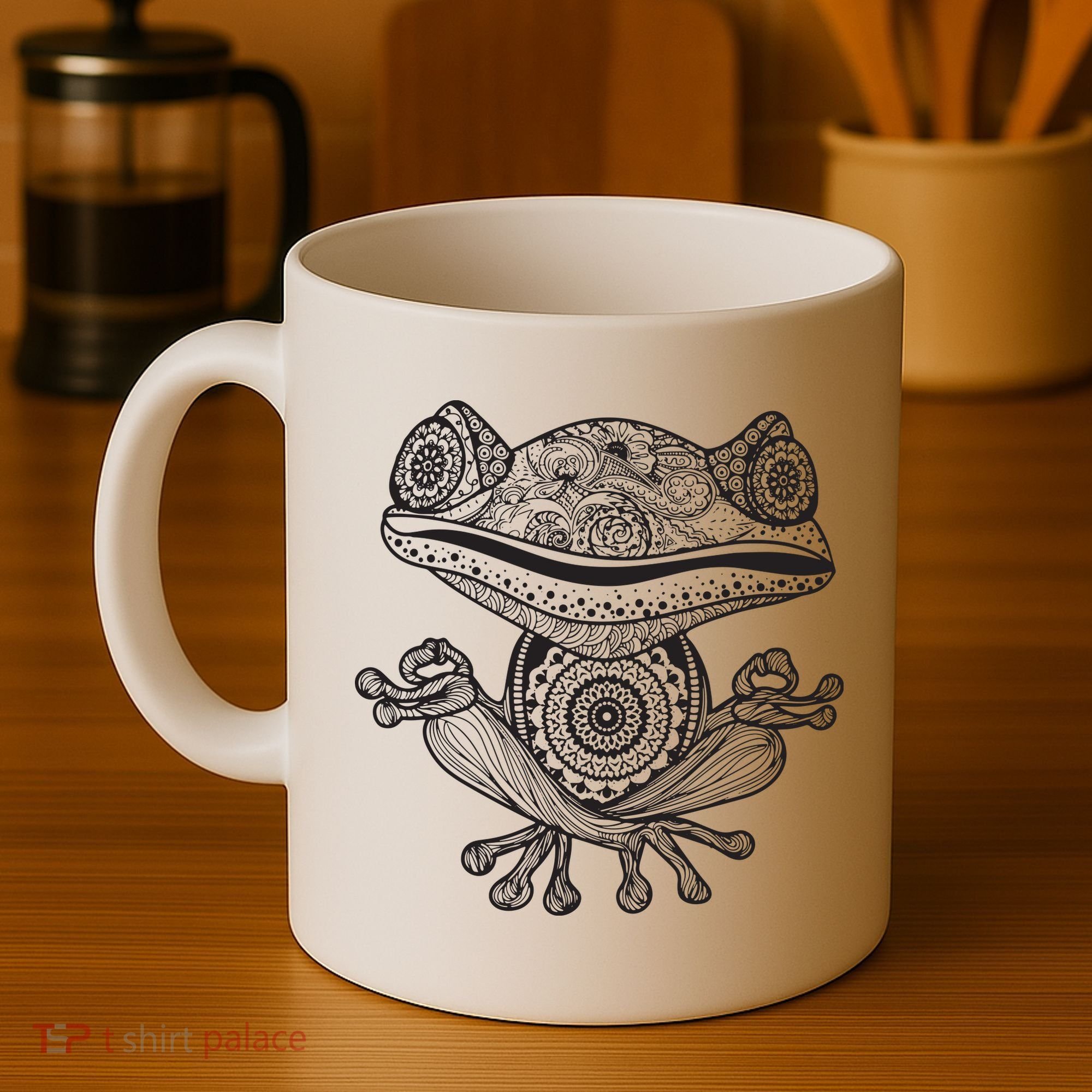 Yoga Yoga Frog Mandala Meditation Class Teacher Gift Coffee Mug