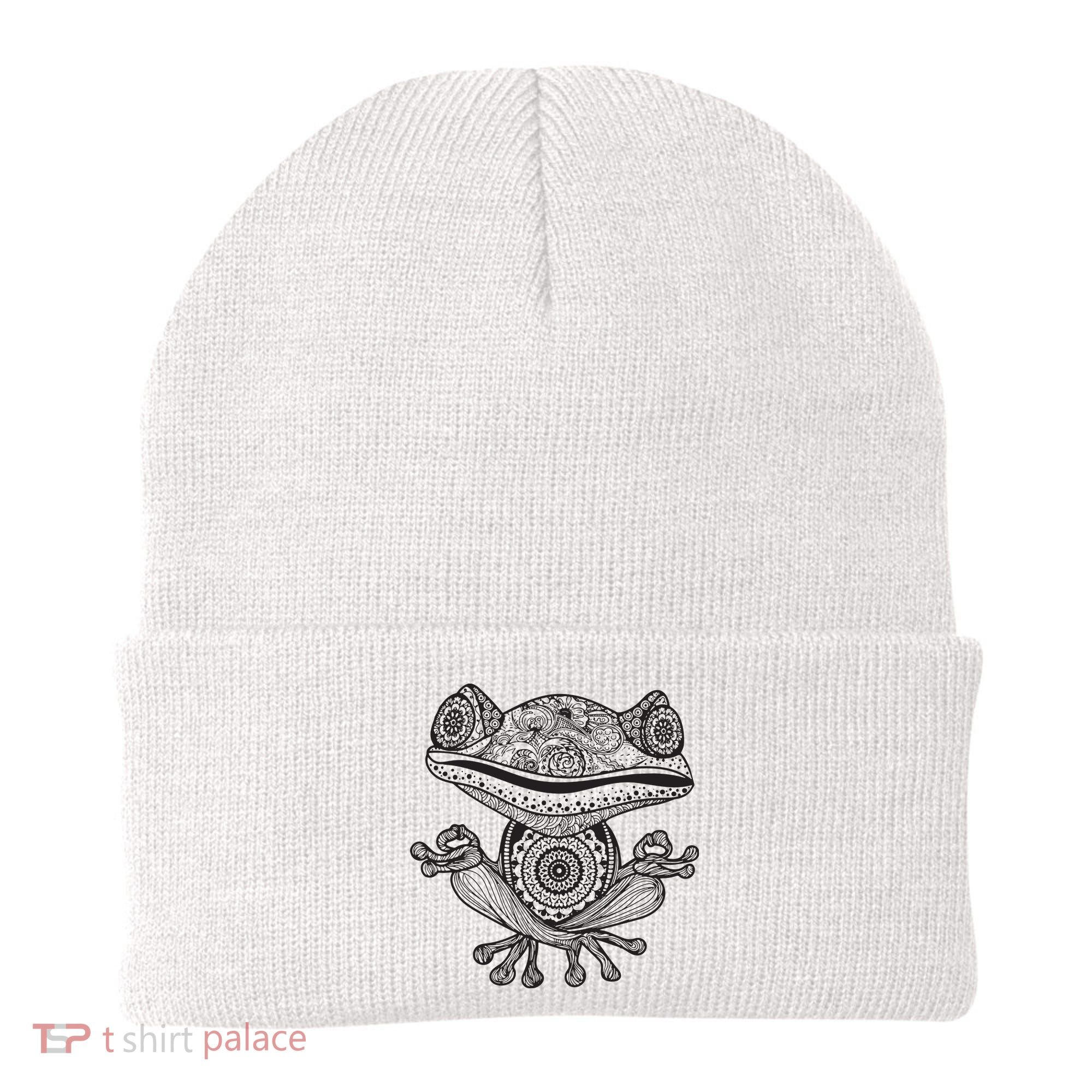 Yoga Yoga Frog Mandala Meditation Class Teacher Gift Beanie