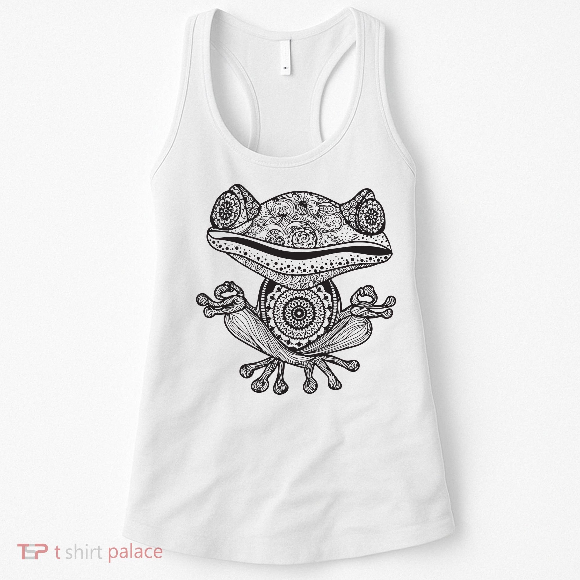 Yoga Yoga Frog Mandala Meditation Class Teacher Gift Women's Tank Top