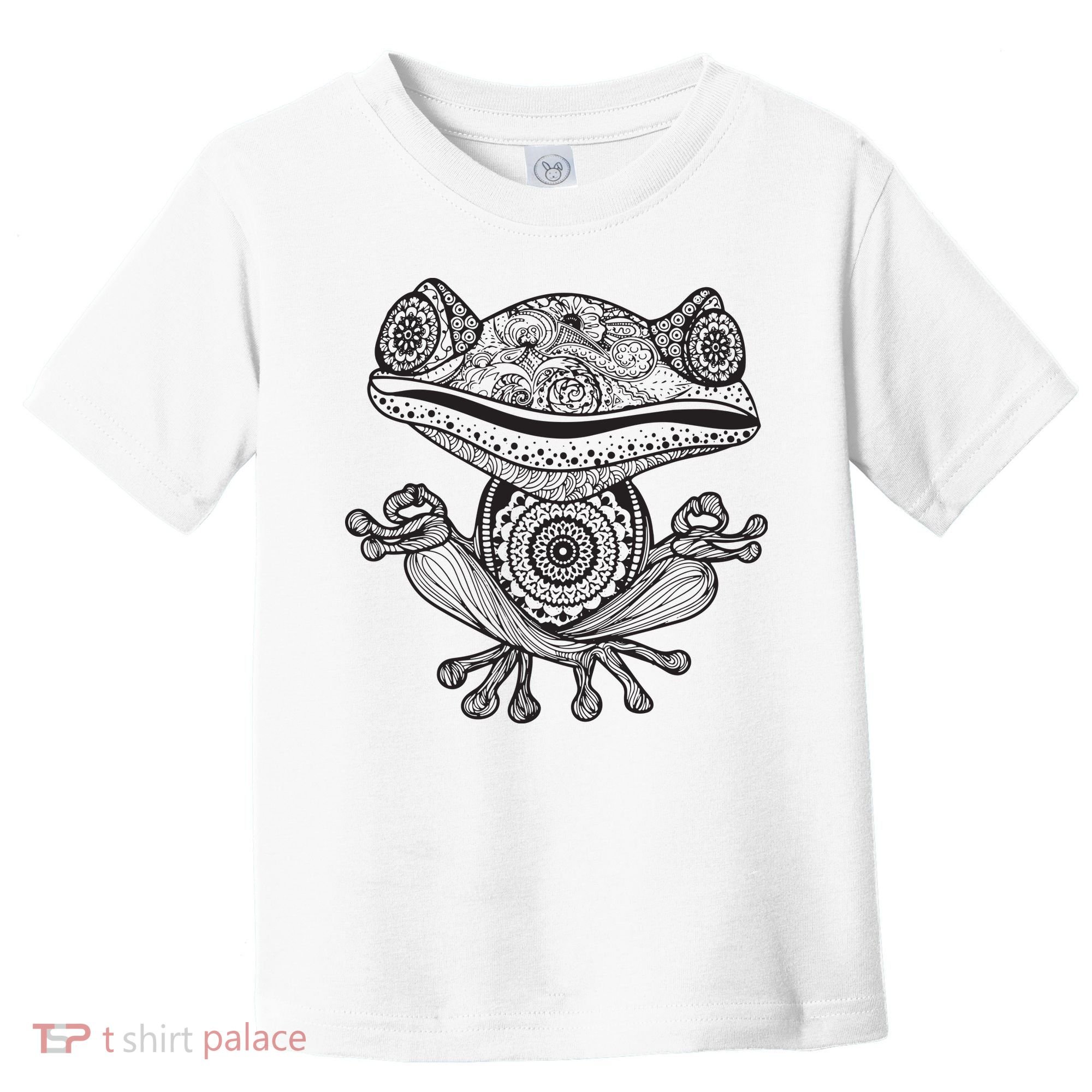 Yoga Yoga Frog Mandala Meditation Class Teacher Gift Toddler T-Shirt