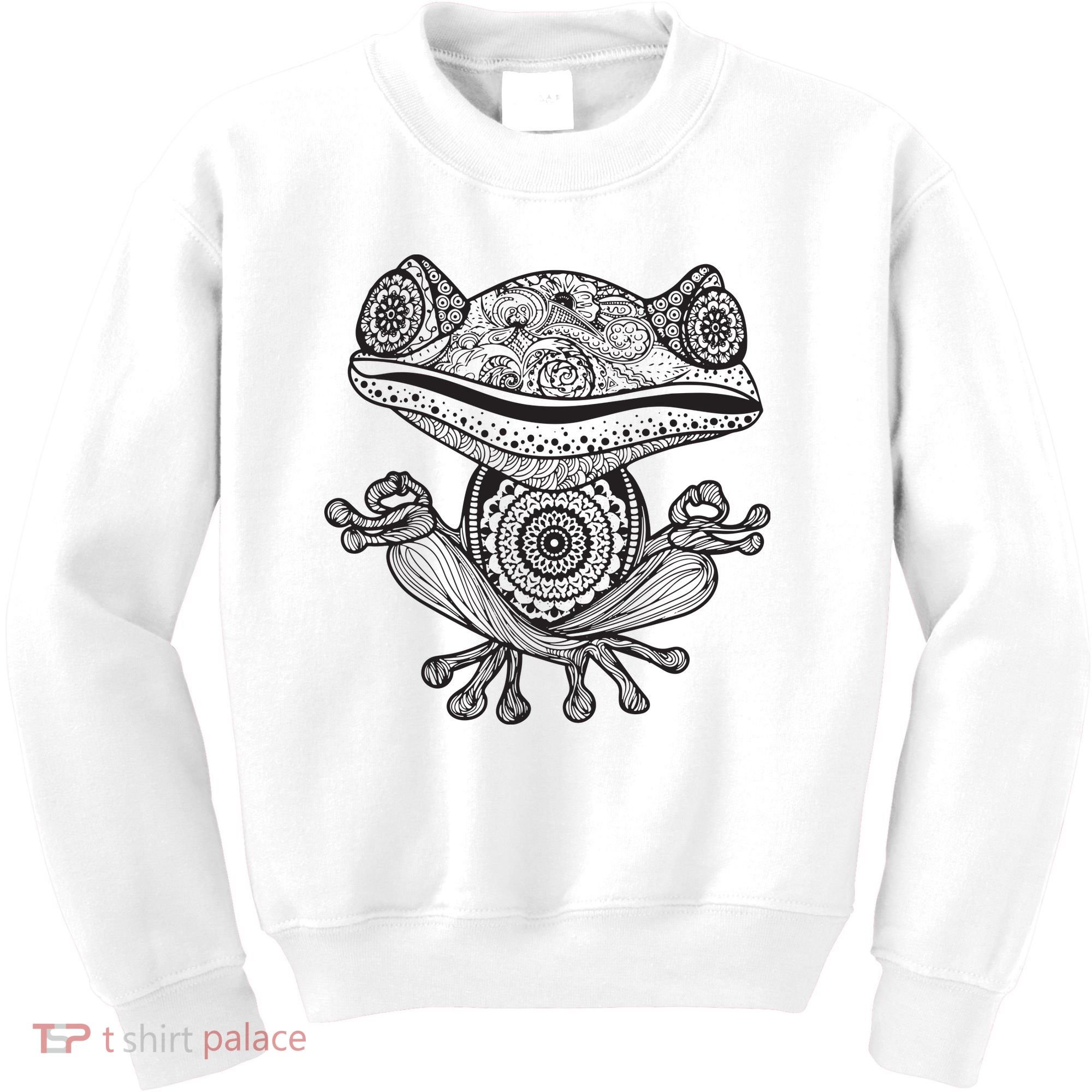 Yoga Yoga Frog Mandala Meditation Class Teacher Gift Kids Sweatshirt