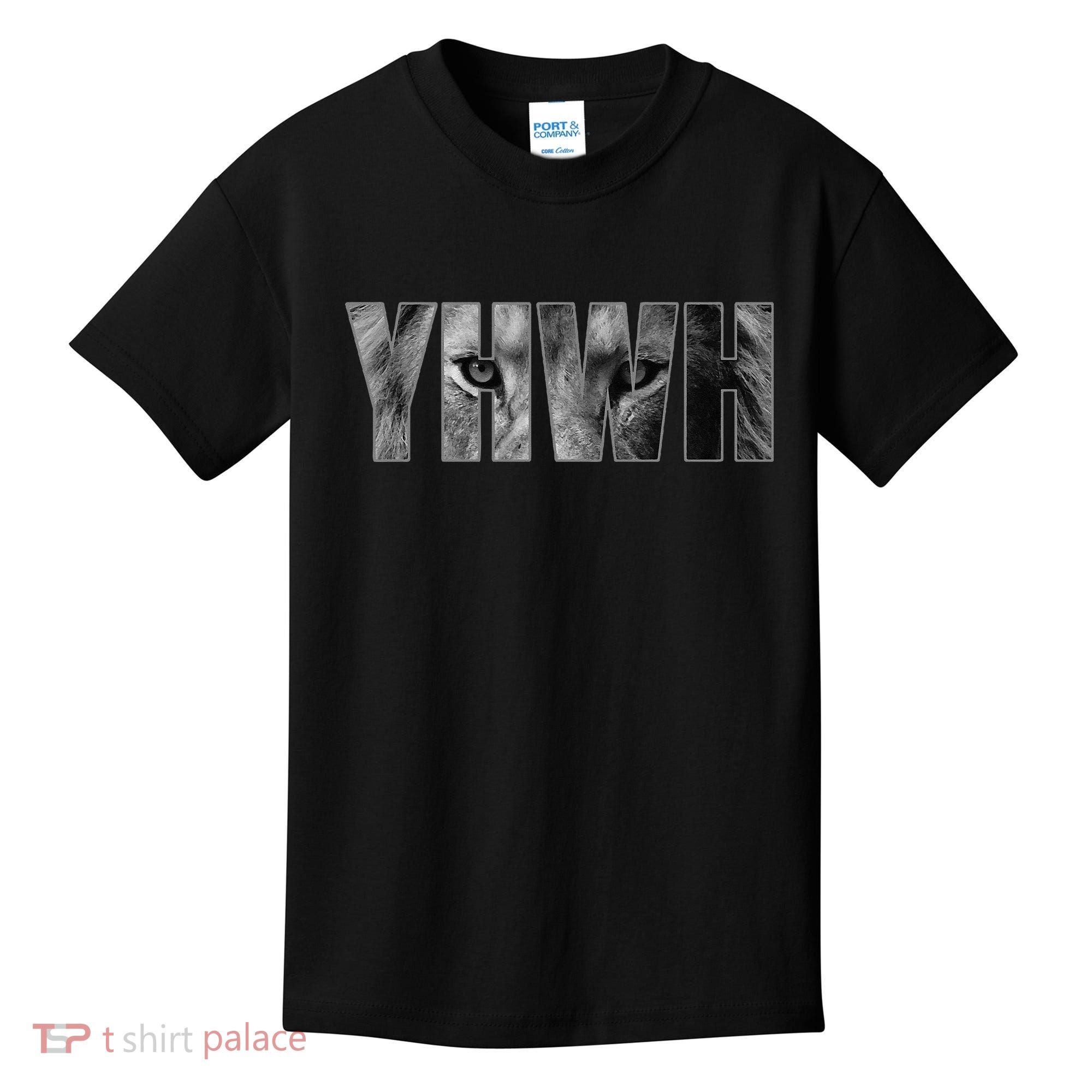 YHWH Yahweh God Lion Clothing Kids T-Shirt