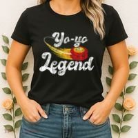 Yo Yo Legend Yoyo Master Tricks Competition Pastime Game Women's T-Shirt thumb 2