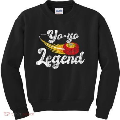 Yo Yo Legend Yoyo Master Tricks Competition Pastime Game Kids Sweatshirt