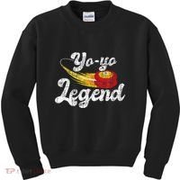 Yo Yo Legend Yoyo Master Tricks Competition Pastime Game Kids Sweatshirt thumb 0