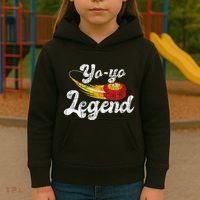 Yo Yo Legend Yoyo Master Tricks Competition Pastime Game Kids Hoodie thumb 3