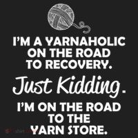 Yarnaholic Yarn Lover Knitting Crocheting Gift Golf Towel thumb 3