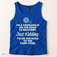Yarnaholic Yarn Lover Knitting Crocheting Gift Tank Top thumb 2