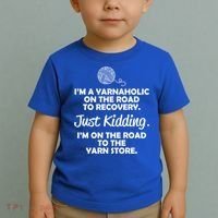 Yarnaholic Yarn Lover Knitting Crocheting Gift Toddler T-Shirt thumb 2