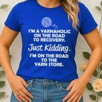 Yarnaholic Yarn Lover Knitting Crocheting Gift Women's T-Shirt thumb 2
