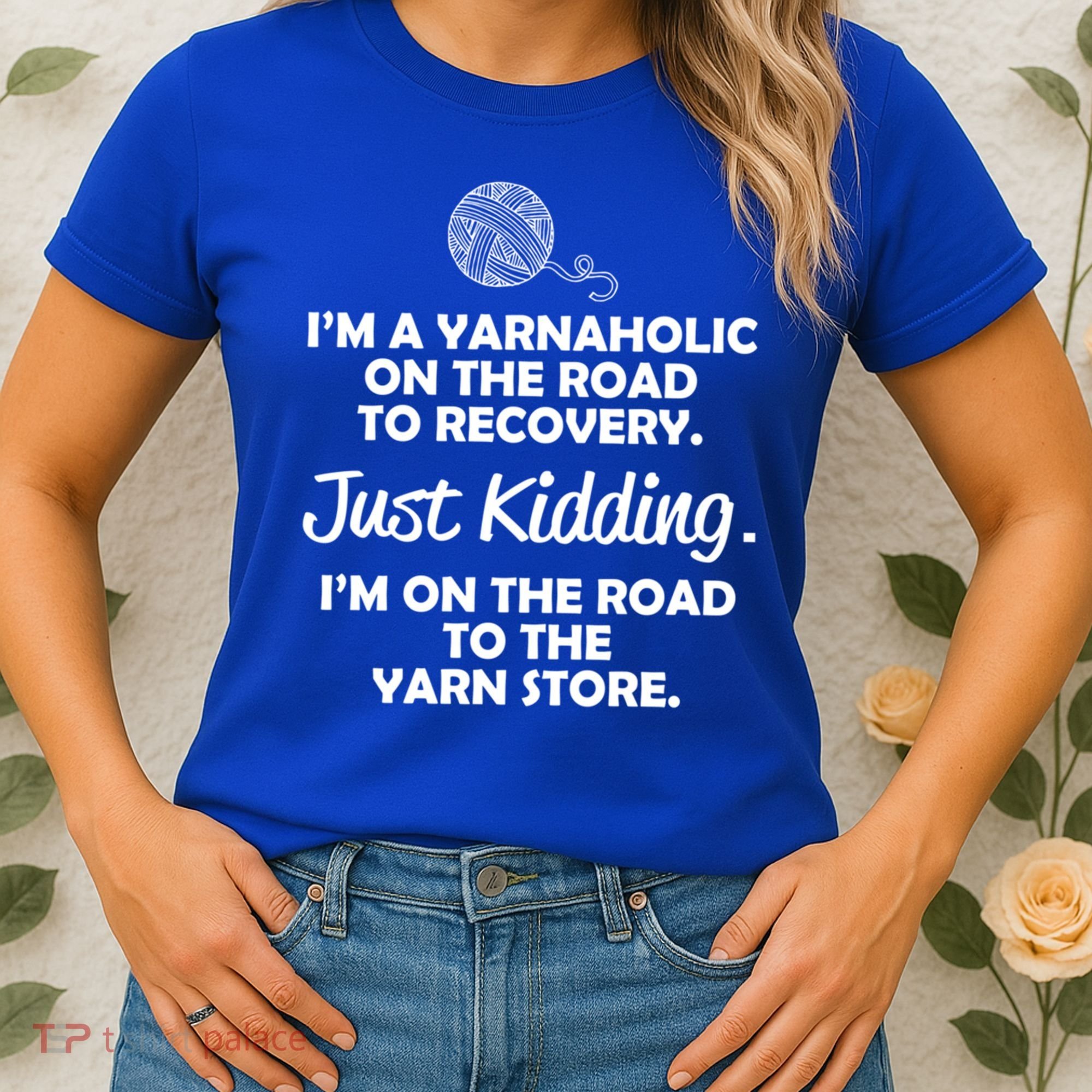 Yarnaholic Yarn Lover Knitting Crocheting Gift Women's T-Shirt