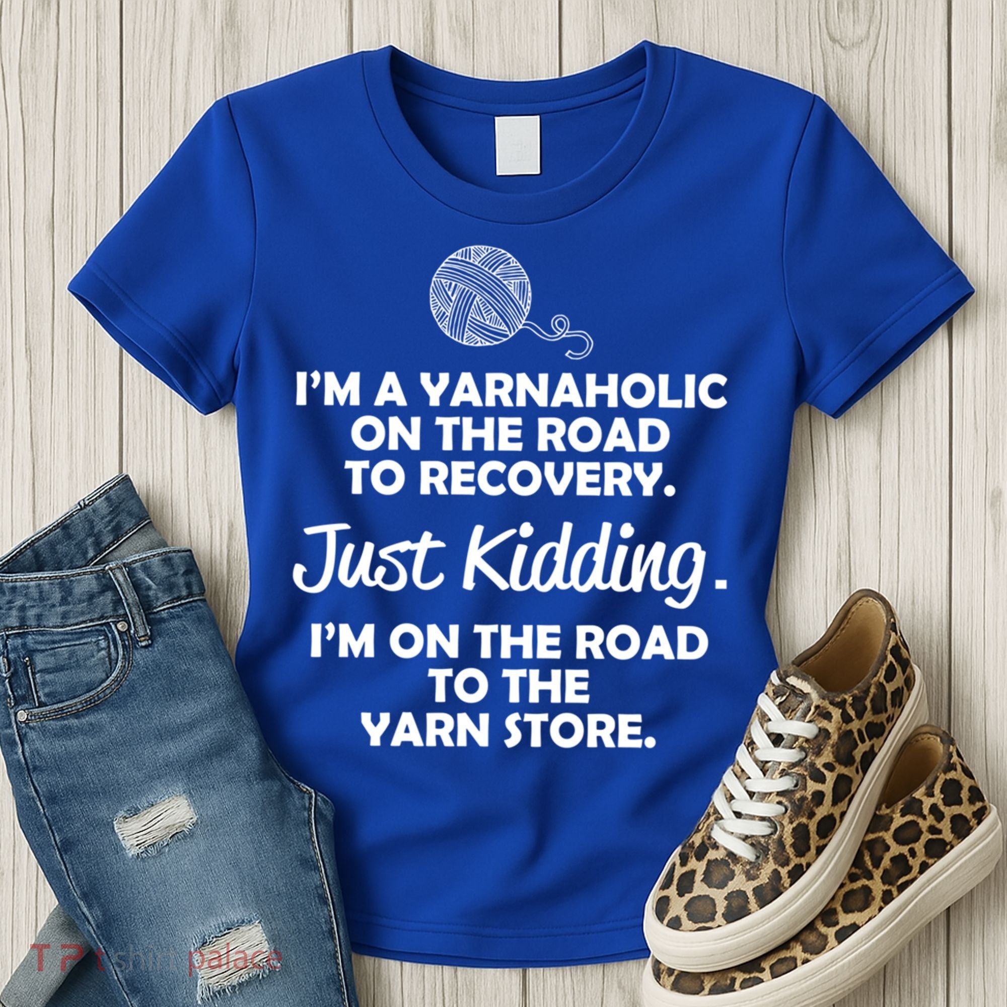 Yarnaholic Yarn Lover Knitting Crocheting Gift Women's T-Shirt