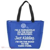 Yarnaholic Yarn Lover Knitting Crocheting Gift Tote Bag thumb 0
