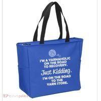 Yarnaholic Yarn Lover Knitting Crocheting Gift Tote Bag thumb 2