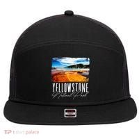 Yellowstone Yellowstone National Park 7 Panel Mesh Trucker Snapback Hat thumb 0
