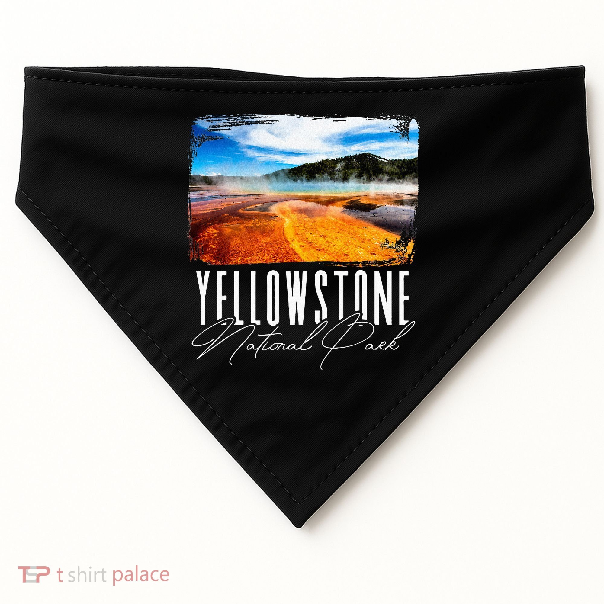 Yellowstone Yellowstone National Park USA-Made Doggie Bandana