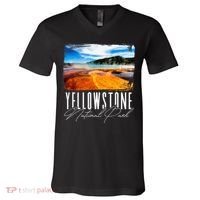 Yellowstone Yellowstone National Park V-Neck T-Shirt thumb 0