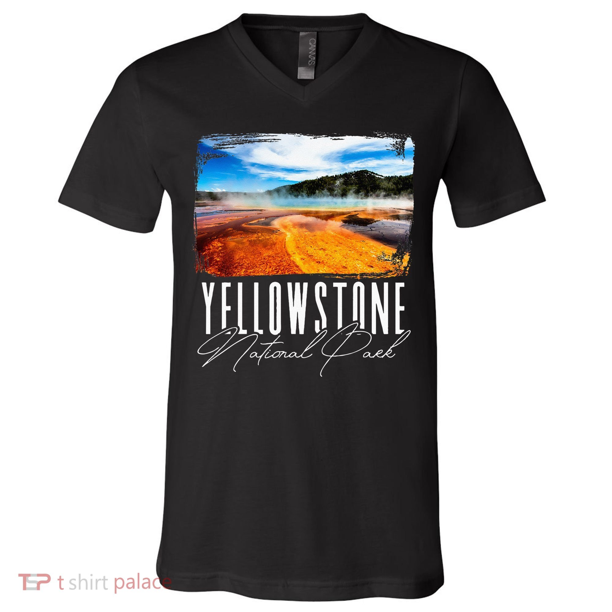 Yellowstone Yellowstone National Park V-Neck T-Shirt
