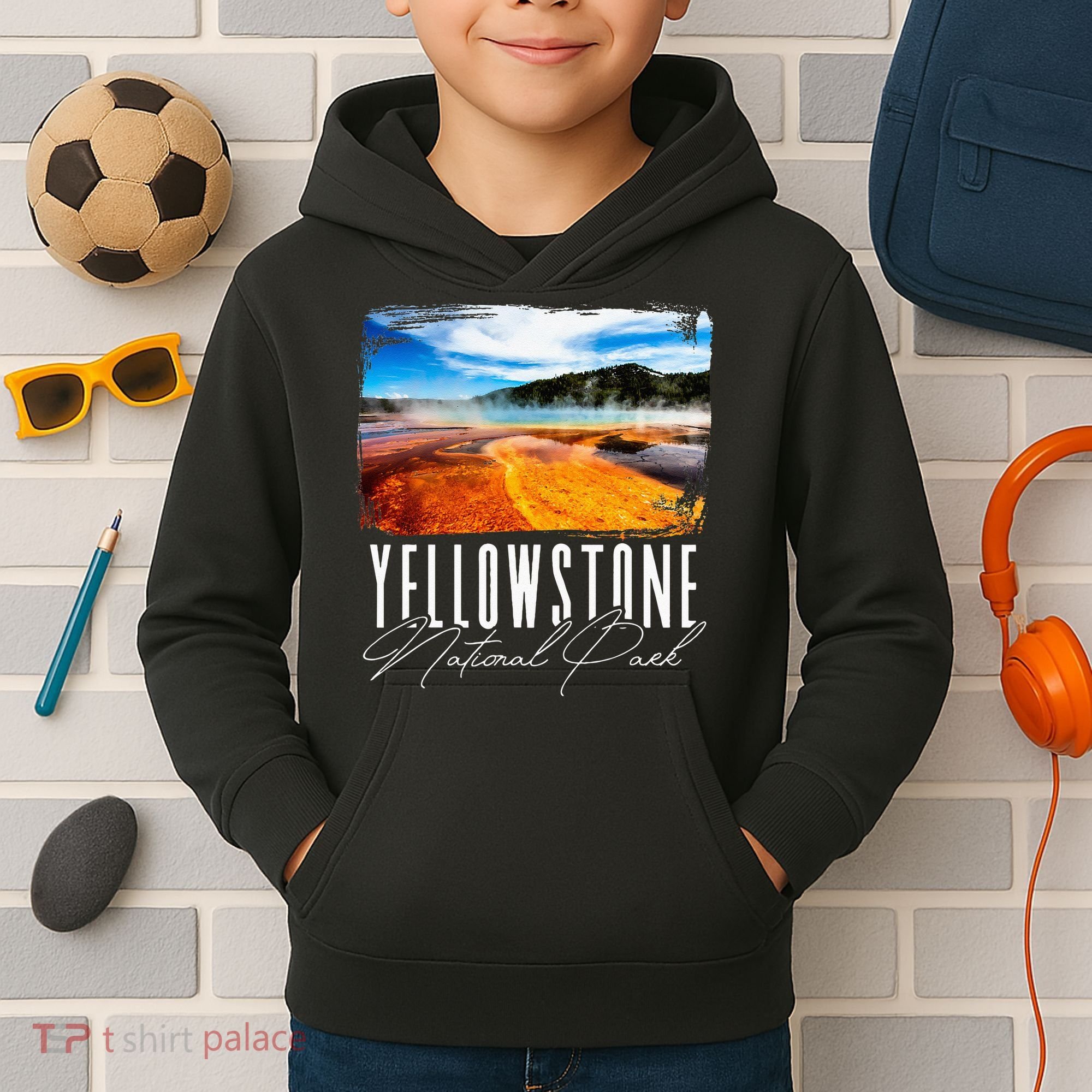 Yellowstone Yellowstone National Park Kids Hoodie