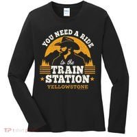 Yellowstone You Need A Ride To The Train Station Women's Long Sleeve Shirt thumb 0