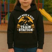 Yellowstone You Need A Ride To The Train Station Kids Hoodie thumb 3
