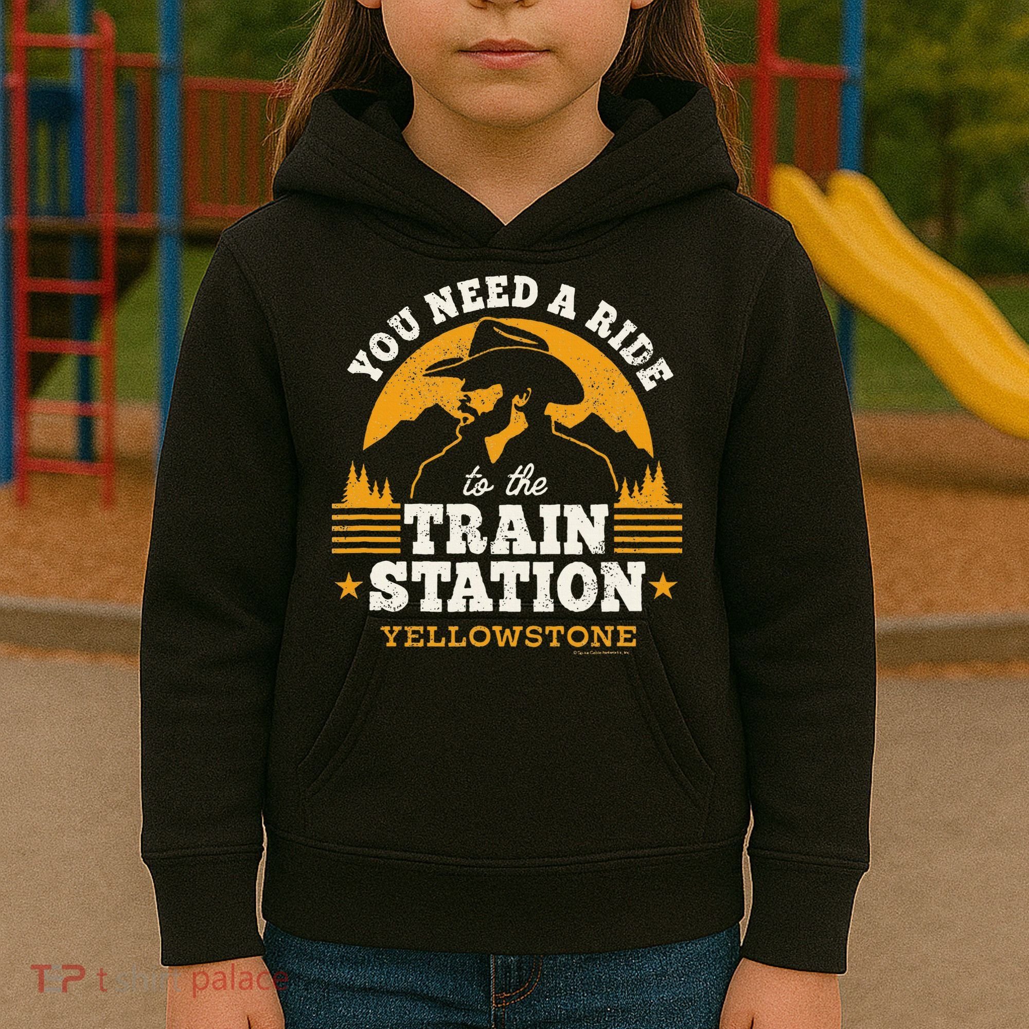 Yellowstone You Need A Ride To The Train Station Kids Hoodie