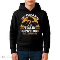 Yellowstone You Need A Ride To The Train Station Kids Hoodie thumb 4