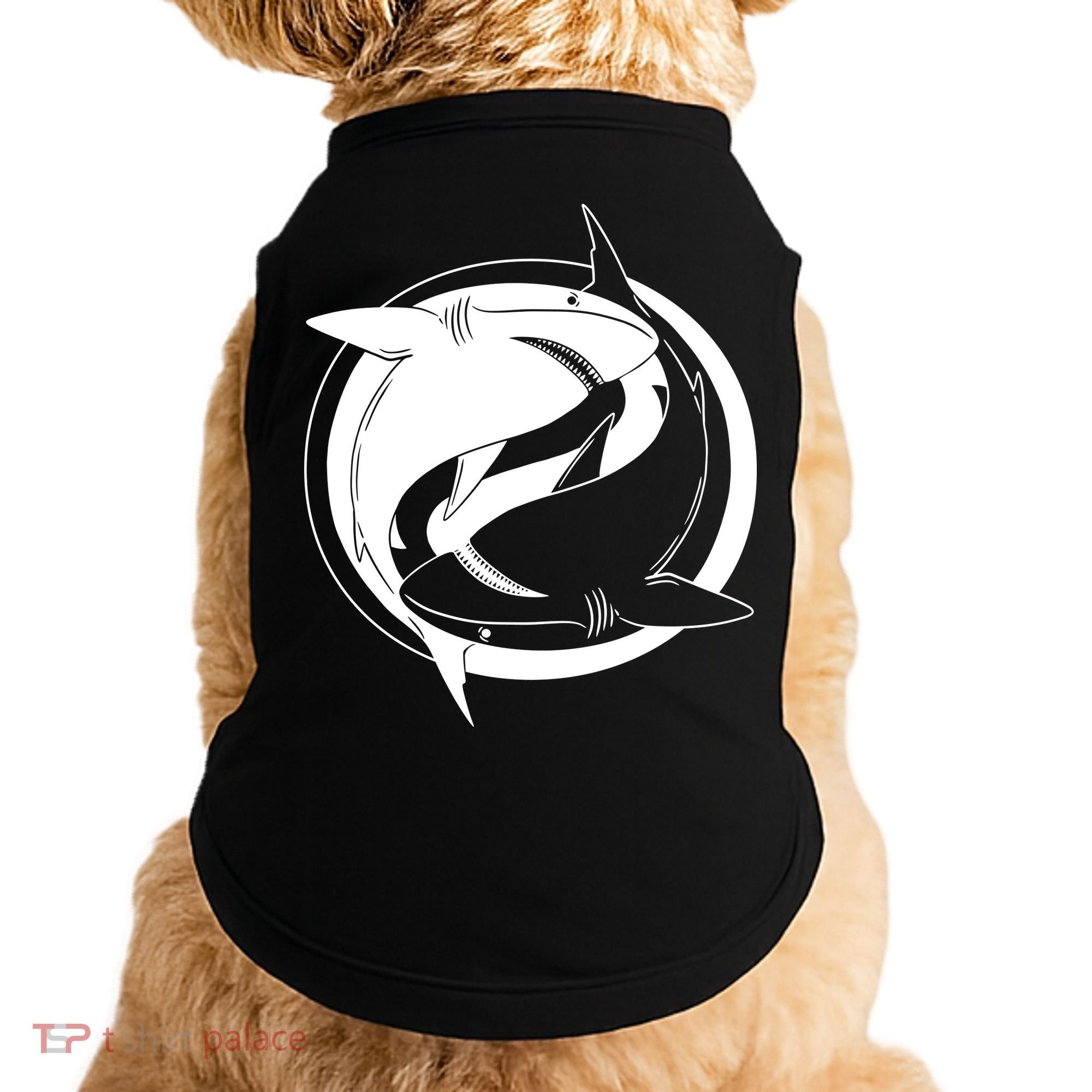 Ying Yang Shark Doggie Tank