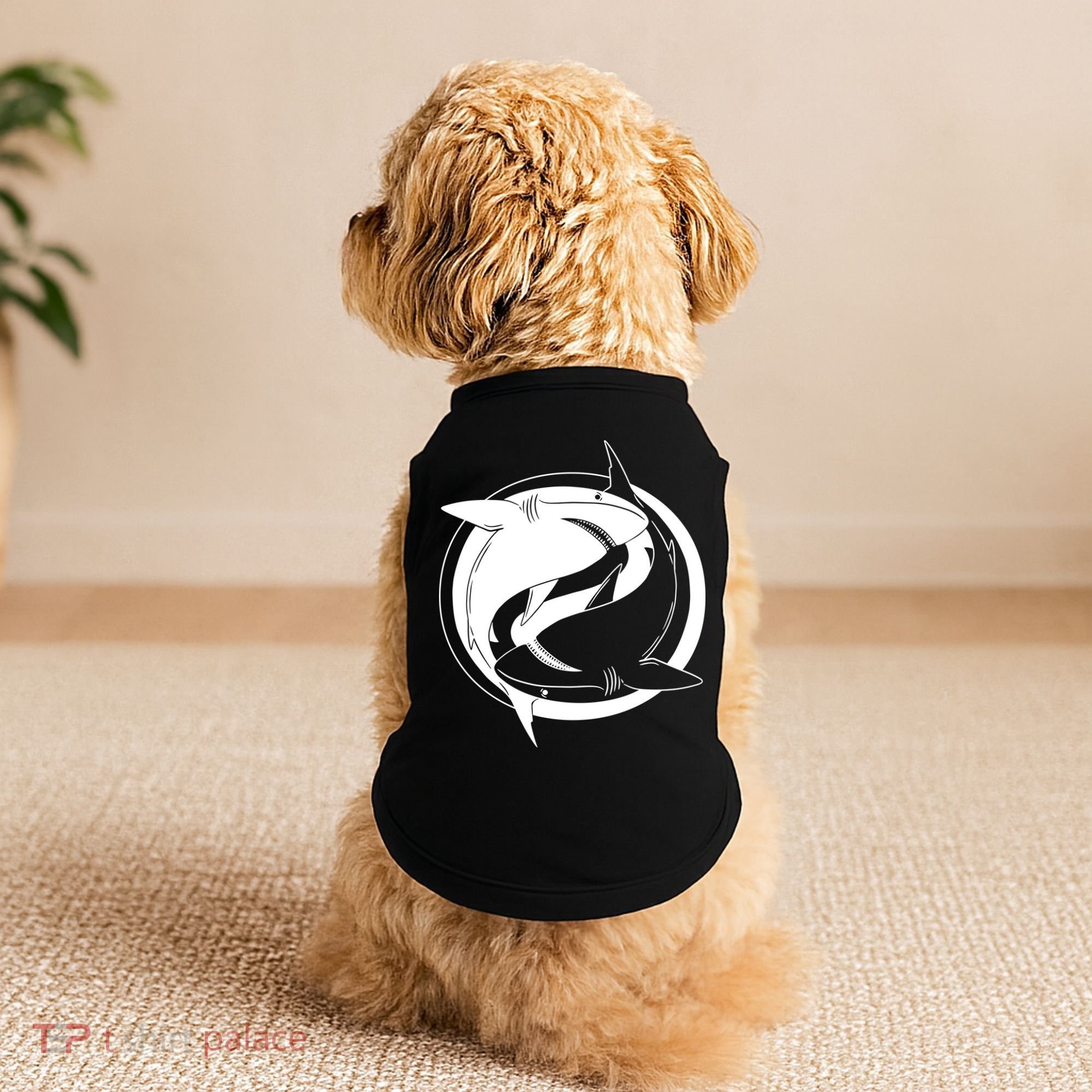 Ying Yang Shark Doggie Tank