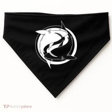Ying Yang Shark USA-Made Doggie Bandana
