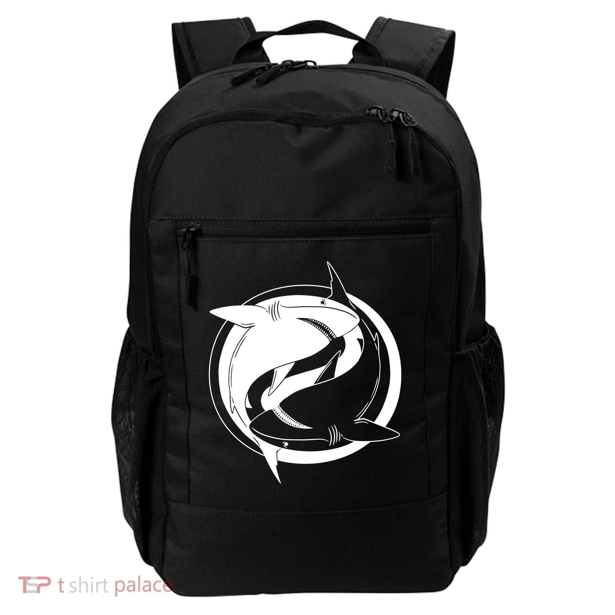 Ying Yang Shark Backpack