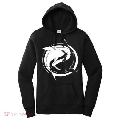 Ying Yang Shark Women's Hoodie