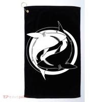 Ying Yang Shark Golf Towel thumb 0