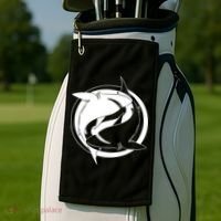 Ying Yang Shark Golf Towel thumb 2