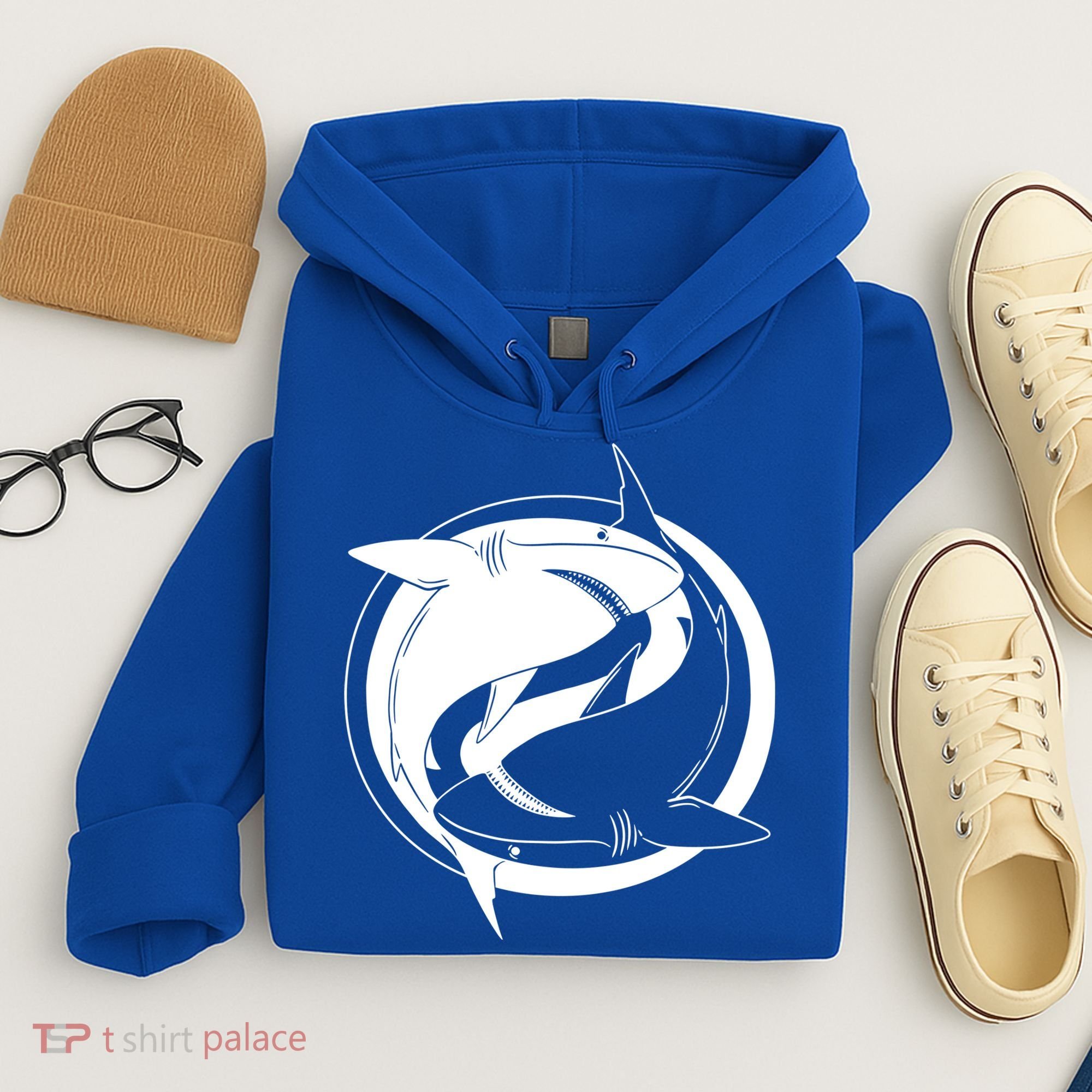Ying Yang Shark Hoodie