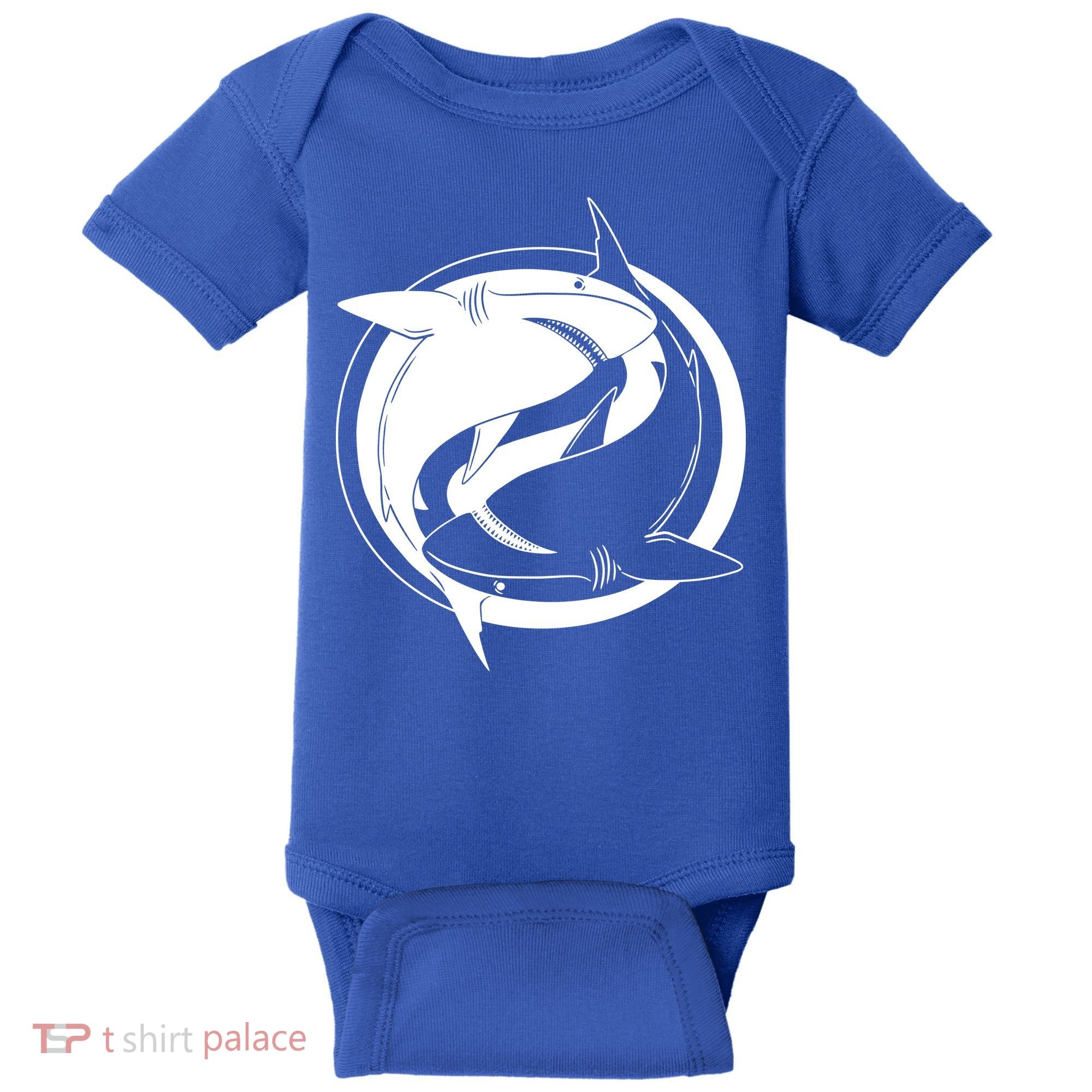 Ying Yang Shark Baby Bodysuit
