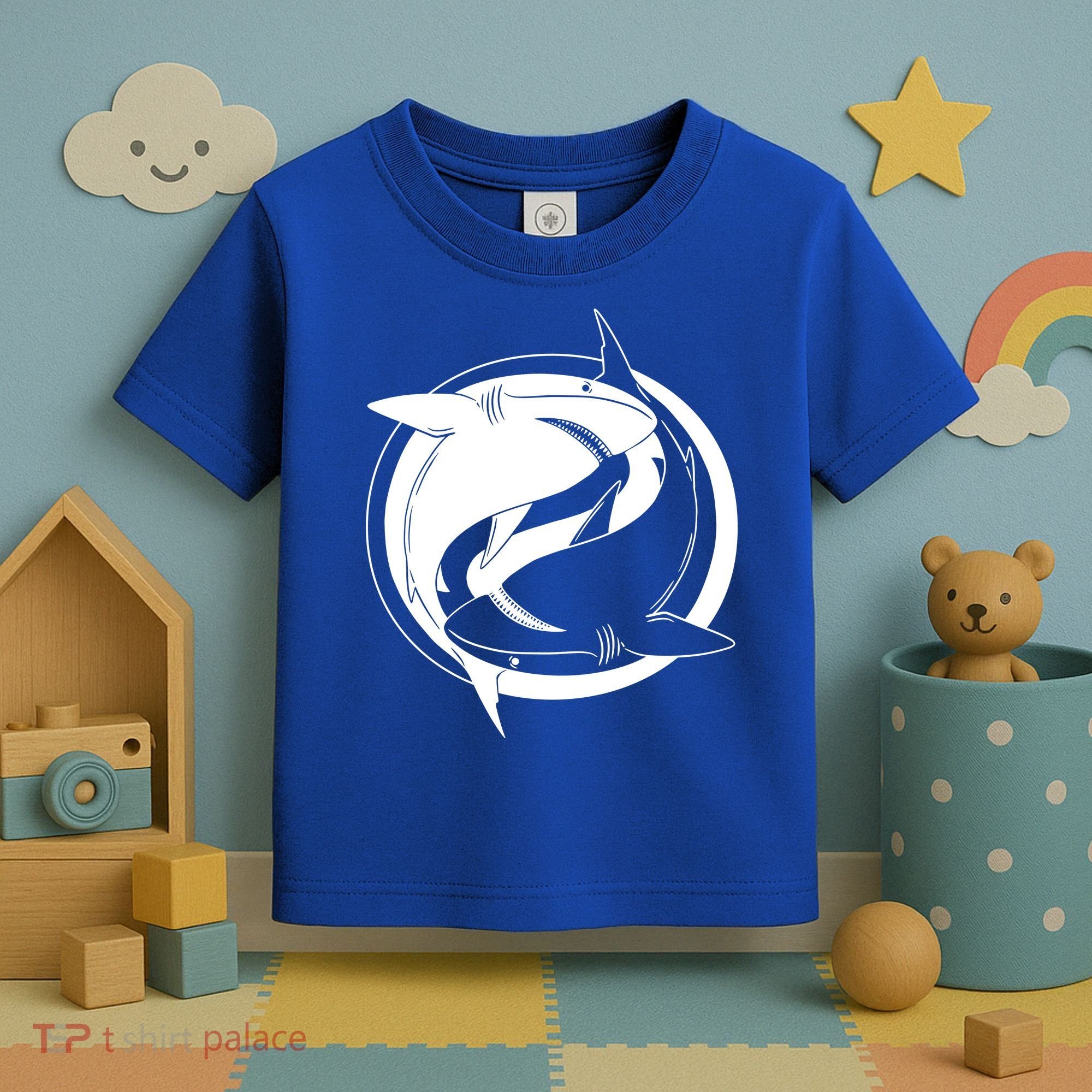 Ying Yang Shark Toddler T-Shirt