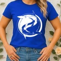 Ying Yang Shark Women's T-Shirt thumb 2